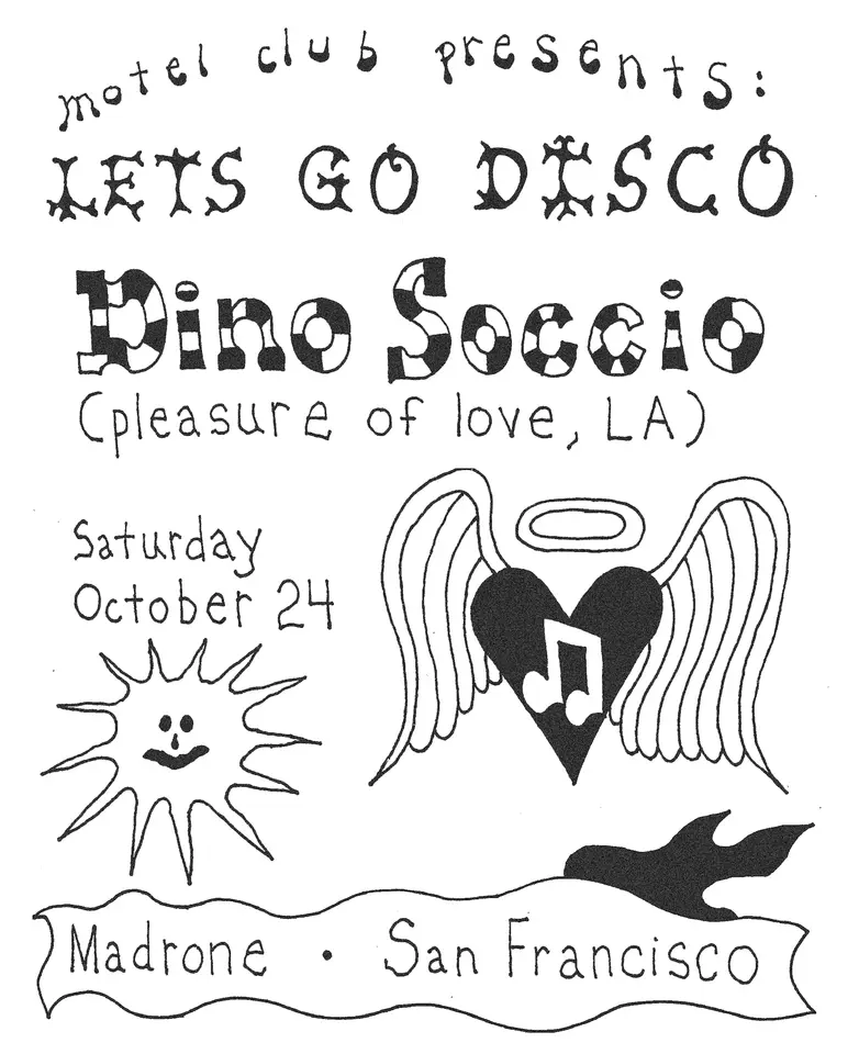 Artwork for Motel Club presents LET'S GO DISCO with Dino Soccio
