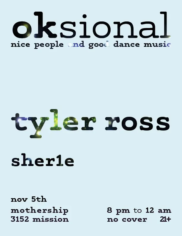 Artwork for oksional: Tyler Ross
