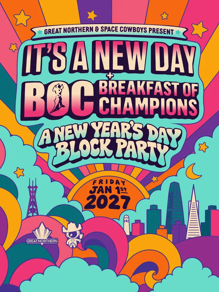 Artwork for It's A New DAY + Breakfast Of Champions 2027 Block Party