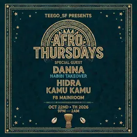 Artwork for Teego presents Afro Thursdays featuring Danna