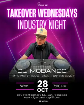Artwork for Takeover Wednesdays: Industry Night – DJ Mobando - October 28, 2026